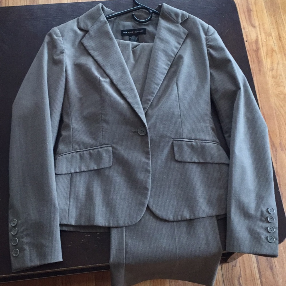 Pinstriped Pantsuit